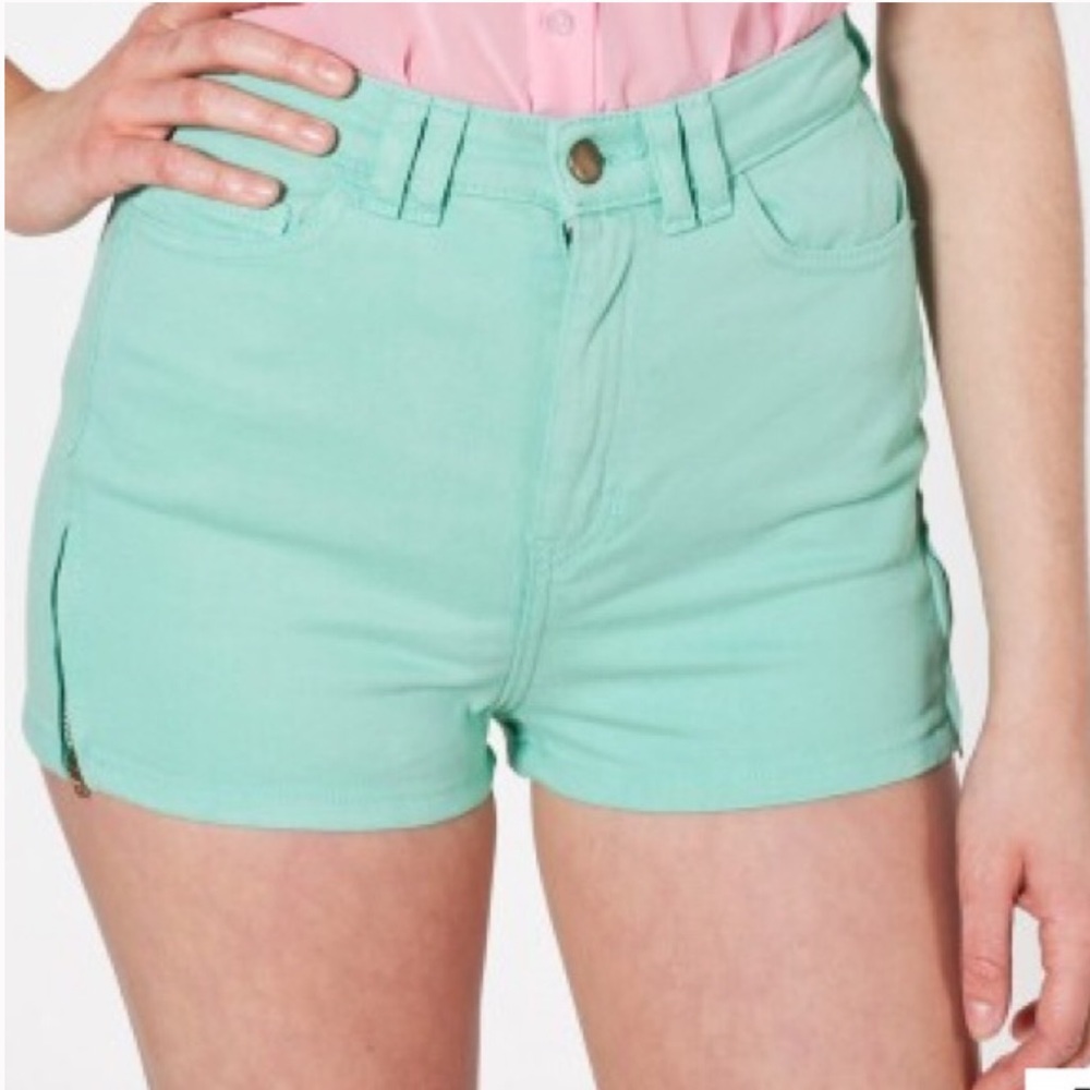 Colored Denim Shorts